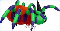 8.5 Ft Animated Rainbow Wave Spider Airblown Lightshow Inflatable