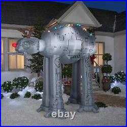 8.5 Ft STAR WARS AT-AT WALKER WITH ANTLERS Airblown Lighted Yard Inflatable