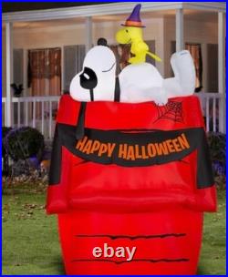 8.5 Ft Snoopy And Woodstock On Doghouse Airblown Yard Inflatable
