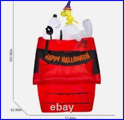 8.5 Ft Snoopy And Woodstock On Doghouse Airblown Yard Inflatable