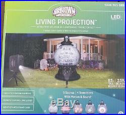 8.5 ft. Inflatable Living Projection Reaper Globe Airblown with Remote Control