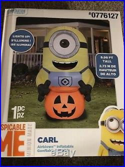 8.96' Despicable Me Minion Halloween Inflatable NIB Lights Up Airblown Carl
