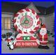 8.9′ ANIMATED CLOCK COUNTDOWN TO CHRISTMAS Airblown Lighted Yard Inflatable