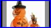 8 Airblown Inflatable Animated Pumpkins Cat Lighted Halloween Yard Art Decor