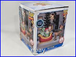 8' DISNEY'S TOY STORY SLEIGH Airblown Yard Inflatable WOODY BUZZ LIGHTYEAR