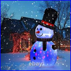 8 FT Christmas Snowman Decoration with LED Multi-Color Motion Lights