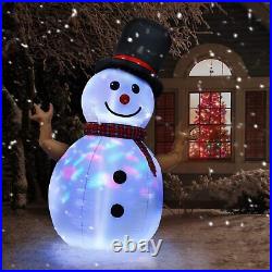 8 FT Christmas Snowman Decoration with LED Multi-Color Motion Lights