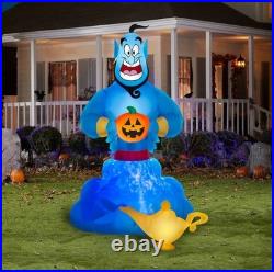 8 FT DISNEY'S GENIE FROM ALADDIN WITH PROJECTION LIGHTING Airblown Inflatable
