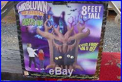 8 FT Halloween Inflatable Gemmy TREE WITH EYES Airblown Lighted YARD Decor