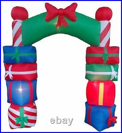 8 Foot Tall Christmas Holiday Inflatable Gift Boxes Archway Arch Yard Decoration