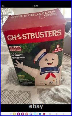 8 Ft Ghostbusters Stay Puft Marshmallow Man Airblown Inflatable Halloween Decor