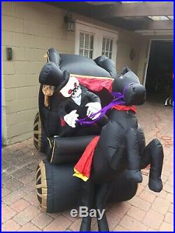 8 Ft Halloween Inflatable Carriage Herse