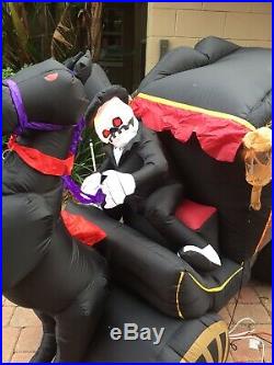 8 Ft Halloween Inflatable Carriage Herse
