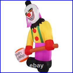 8 Ft. Tall Pre-Lit Inflatable Clown with Lights