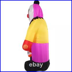 8 Ft. Tall Pre-Lit Inflatable Clown with Lights