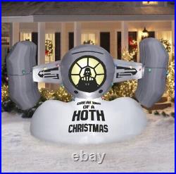 8' STAR WARS TIE FIGHTER WITH DARTH VADER Airblown Lighted Yard Inflatable