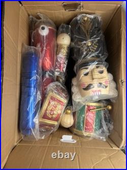 8 ft Giant Nutcracker with LCD LifeEyes and Sound Yard Sculpture