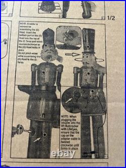 8 ft Giant Nutcracker with LCD LifeEyes and Sound Yard Sculpture