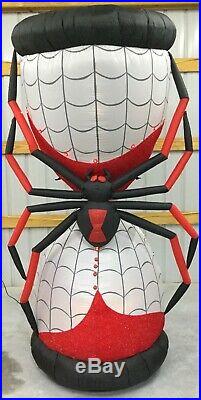 8ft Gemmy Airblown Inflatable Prototype Halloween Hourglass with Spider #75344