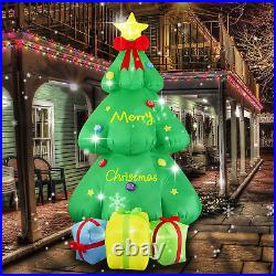 9FT Lighted Giant Inflatable Christmas Tree with Gift Box and LED Light, Big Blo