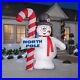 9.5′ GEMMY FROSTY THE SNOWMAN WITH CANDY CANE Airblown Lighted Yard Inflatable