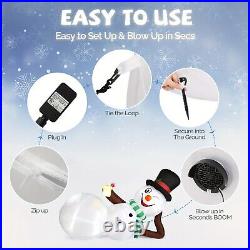 9.8 FT Inflatable Lighted Snowman Yard Decoration Christmas Blow Up Party Decor