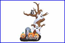 9 FOOT Halloween Inflatable Tree Ghosts Pumpkins LED Light Yard Party Decoration