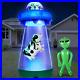 9 FT Halloween UFO Cow Alien Inflatable Yard Decor with LED Blow up Inflatable A