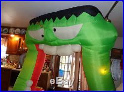 9 FT Tall Airblown Inflatable Gemmy Halloween Frankenstein Archway Yard Prop