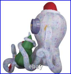 9 Ft Rainbow Wave Lightshow Octopus Airblown Lighted Yard Inflatable