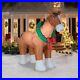 9′ GIANT CLYDESDALE HORSE Airblown Lighted Yard Inflatable