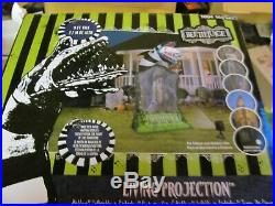 9 ft. Inflatable Living Projection Beetlejuice Tombstone WB Airblown