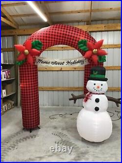 9ft Gemmy Airblown Inflatable Prototype Christmas Blooming Poinsettias #113596