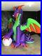 9ft Gemmy Airblown Inflatable Prototype Halloween Animated Winged Dragon #74365