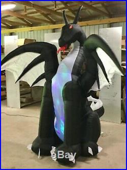 9ft Gemmy Airblown Inflatable Prototype Halloween Fire and Ice Dragon #74929