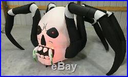 9ft Gemmy Airblown Inflatable Prototype Halloween Skull Spider #75541