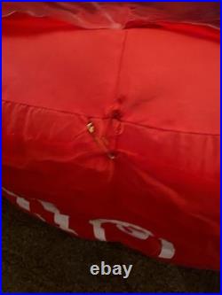 AIRBLOWN GEMMY Inflatable Snow Globe Here Comes SANTA Claus Reindeer Rotating