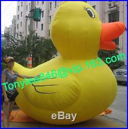 Advertising Inflatable DUCK balloon with customs logo/blower 10ft on event
