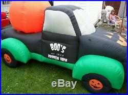 Air Howz 10' BOO's! Pumpkin Farm Truck Halloween Airblown Inflatable Yard Decor