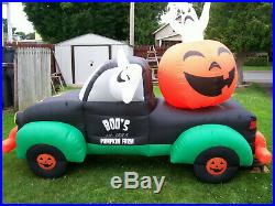 Air Howz 10' BOO's! Pumpkin Farm Truck Halloween Airblown Inflatable Yard Decor