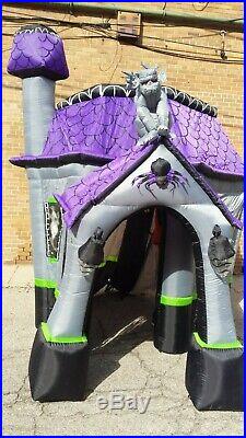 Airblown Inflatable Blowup Walkthrough Haunted House 9 Ft Tall Halloween Gemmy