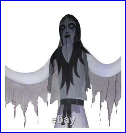 Airblown Inflatable Giant Short Circuit Female Ghost Reaper 12ft Tall Yard Gemmy