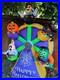 Airblown Inflatable Halloween Ferris Wheel 9.5ft Micro Lights Pumpkin Cat Gemmy