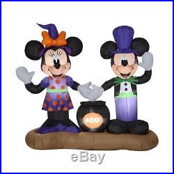 Airblown Inflatable Mickey and Minnie with Cauldron Scene by Gemmy Industries