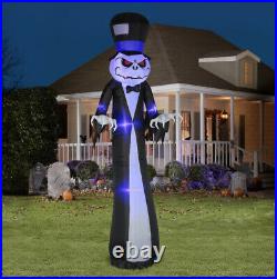 Airblown Inflatable Scary Reaper 12ft tall Gemmy Industries Lights Up Halloween