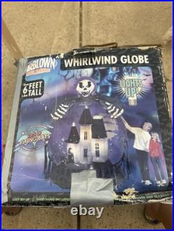 Airblown Inflatable Whirlwind Globe 6' Gemmy Halloween Decoration Snowglobe