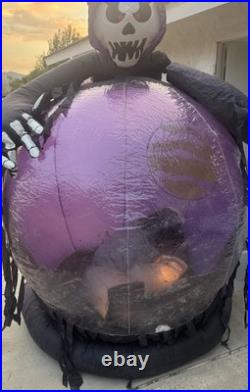 Airblown Inflatable Whirlwind Globe 6' Gemmy Halloween Decoration Snowglobe