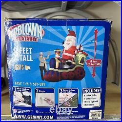 Airblown inflatable 8ft Santa Clause On Train