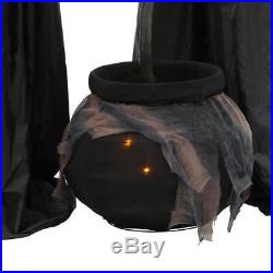 Animated 72 inch Wicked Cauldron Witches Halloween Yard Decor