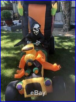 Animated Inflatable Hot Rod Hearse Gemmy Video below Rare